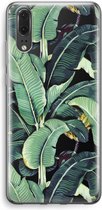 Case Company® - Hoesje geschikt voor Huawei P20 hoesje - Bananenbladeren - Soft Cover Telefoonhoesje - Bescherming aan alle Kanten en Schermrand