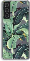Case Company® - Hoesje geschikt voor Samsung Galaxy S21 FE hoesje - Bananenbladeren - Soft Cover Telefoonhoesje - Bescherming aan alle Kanten en Schermrand