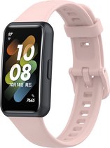 TPU Smartwatch bandje - Geschikt voor Huawei Band 7 TPU bandje - roze - Strap-it Horlogeband / Polsband / Armband - Huawei Band 7