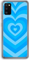 Case Company® - Hoesje geschikt voor Samsung Galaxy A41 hoesje - Hart Blauw - Soft Cover Telefoonhoesje - Bescherming aan alle Kanten en Schermrand