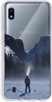 Hoesje geschikt voor Samsung Galaxy A10 hoesje - Wanderlust - Soft Cover Telefoonhoesje - Bescherming aan alle Kanten en Schermrand