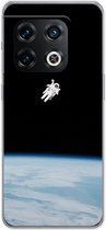 Case Company® - Hoesje geschikt voor OnePlus 10 Pro hoesje - Alone in Space - Soft Cover Telefoonhoesje - Bescherming aan alle Kanten en Schermrand