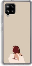 Case Company® - Hoesje geschikt voor Samsung Galaxy A42 5G hoesje - I drink wine - Soft Cover Telefoonhoesje - Bescherming aan alle Kanten en Schermrand