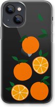 Case Company® - Hoesje geschikt voor iPhone 13 mini hoesje - Will you be my clementine - Soft Cover Telefoonhoesje - Bescherming aan alle Kanten en Schermrand