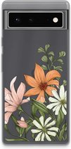 Case Company® - Hoesje geschikt voor Google Pixel 6 hoesje - Floral bouquet - Soft Cover Telefoonhoesje - Bescherming aan alle Kanten en Schermrand