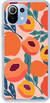 Case Company® - Coque Xiaomi Mi 11 Lite - Pêche - Coque souple pour téléphone - Protection tous côtés et bord d'écran