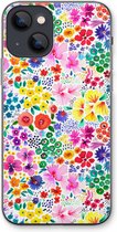 Case Company® - Hoesje geschikt voor iPhone 13 hoesje - Little Flowers - Soft Cover Telefoonhoesje - Bescherming aan alle Kanten en Schermrand