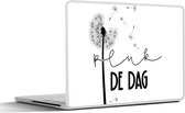 Laptop sticker - 10.1 inch - Quotes - Pluk de dag - Carpe diem - Spreuken - 25x18cm - Laptopstickers - Laptop skin - Cover