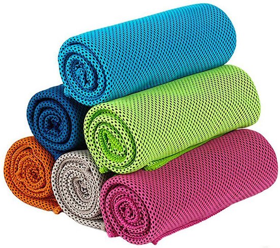 PENGXIANG Serviette Rafraîchissante 6 Pcs (40"x12") Serviette Froide Pour Le Cou Serviette En Microfibre Douce Respirante Pour Sports Yoga Golf Gym Camping Course Entraînement & Plus D'Activités