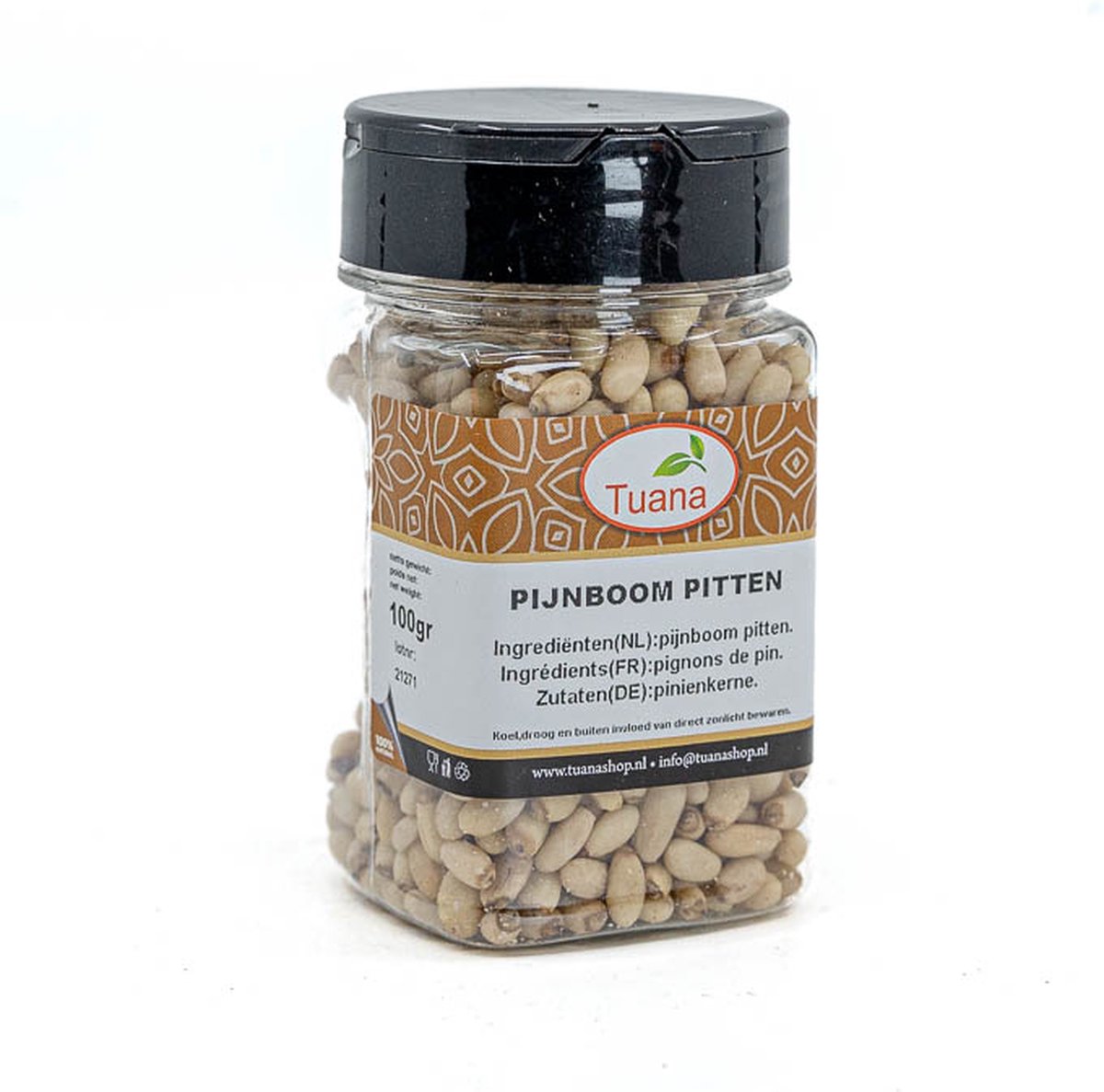 Goedkoopste Tuana Kruiden - Pijnboompitten - Bakje 40 Gram - KP0216