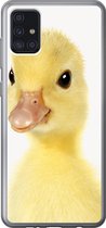 Coque Samsung Galaxy A52 5G - Bébé caneton - Poussin canard - Doux - Enfants - Filles - Garçons - Coque de téléphone en Siliconen