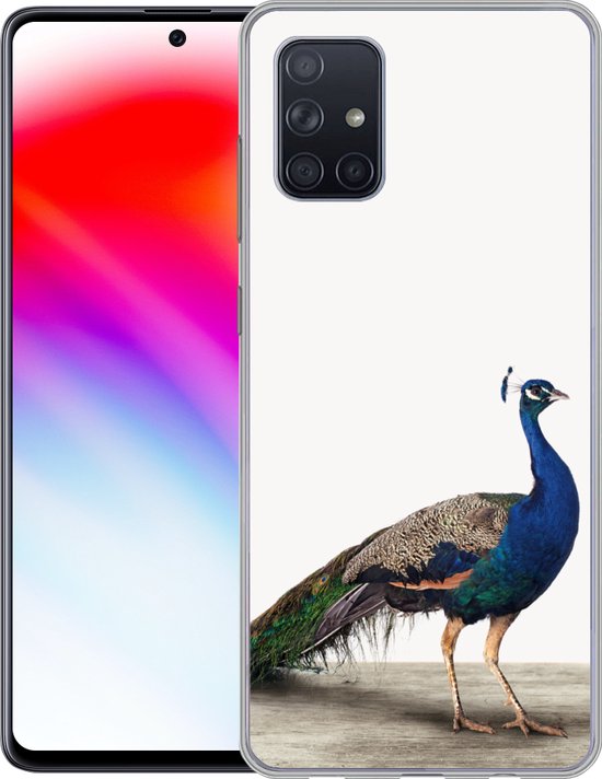 Coque Samsung Galaxy A51 - Paon - Ressorts - Vogel - Enfants - Garçons - Filles - Coque de téléphone en Siliconen