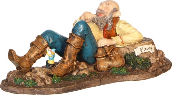 LuVille Efteling Miniatuur Klein Duimpje en de Reus - L25 x B13 x H9 cm