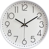 Wonix® - Horloge Murale - Klok Silencieuse - 30cm - Wit et Zwart