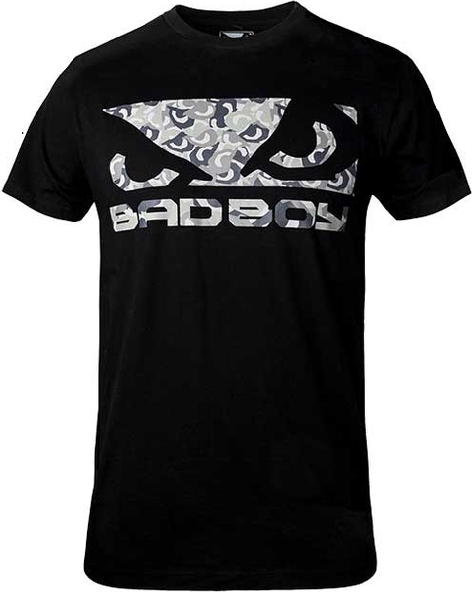 BadBoy T-Shirt Camo Logo Zwart Extra Large