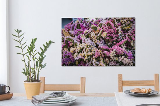 Une forêt avec la statice sur toile fleur 60x40 cm - Tirage photo sur toile (Décoration murale salon / chambre)