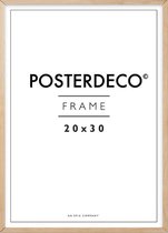 Fotolijst - Posterdeco - Premium Hout - Fotomaat 20x30 cm - Posterlijst - Fotolijstje - Eik