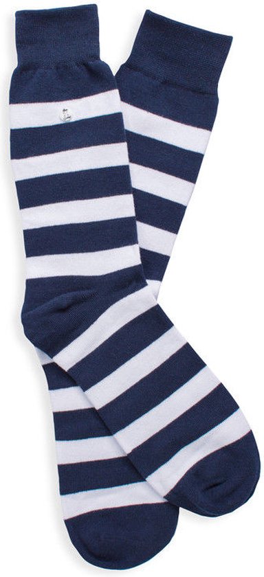 Alfredo Gonzales sokken stripes blauw & wit - 35-37