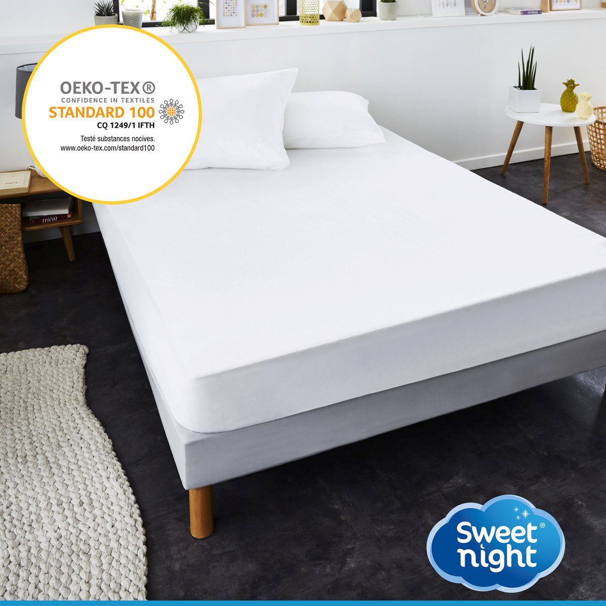 Dreamzie Hoeslaken - Voor Matras 140 x 190/200 cm - 100% Polyester Microvezel - Albasten wit - OEKO-TEX® Gecertificeerd Vrij van Chemische Producten Dreamzie Hoeslaken - Voor Matras 140 x 190/200 cm - 100% Polyester Microvezel - Albasten wit - OEKO-TEX® Gecertificeerd Vrij van Chemische Producten