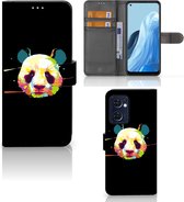 Telefoontas OPPO Find X5 Lite | Reno 7 5G Hoesje ontwerpen Panda Color Sinterklaas Cadeautje