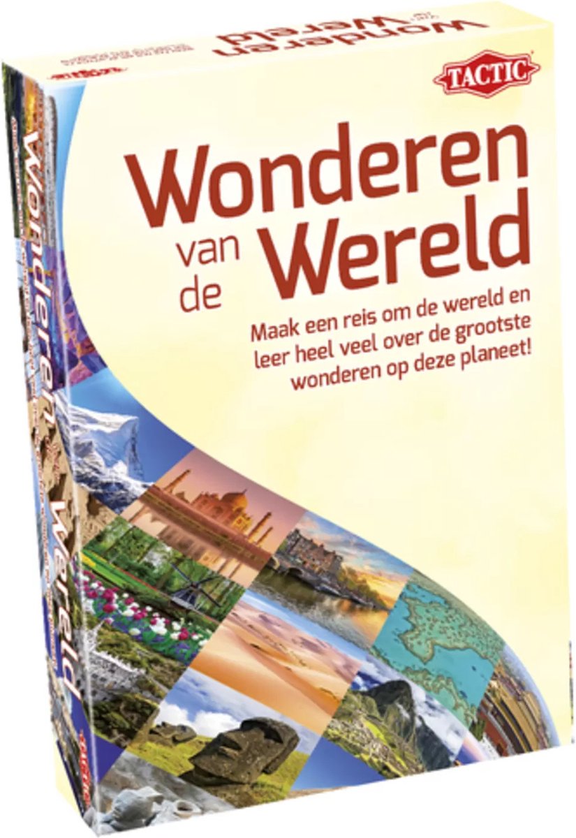 Tactic Wonderen van de Wereld – Educatief spel – Leer de wereldwonderen – 195 Kaarten – 6 Speelborden met werelddelen — afbeelding 12