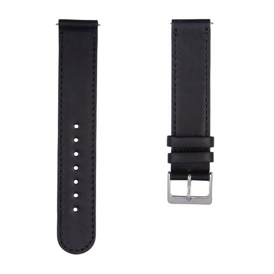 16-22mm Breedte Polsband Annefit Lederen Horlogebandjes Met Snelkoppeling - Olie-was Look, Maten 16-22 Mm, Voor Traditionele En Smartwatches Breitling Strap