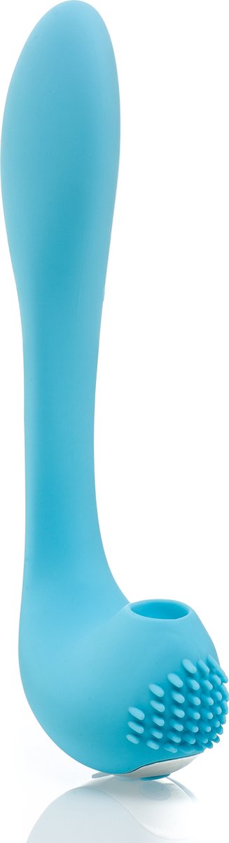 Goedkoopste ZENN - vibrator en luchtdruk clitoris stimulator, 10 vibratie standen, 7 luchtdruk standen, inwendig en uitwendig, USB oplaadbaar, waterdicht, silicone