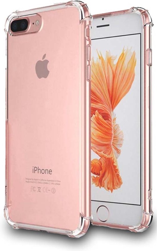 Smartphonica iPhone 7/8 Plus transparant hoesje flexibel met stootrand / Siliconen / Back Cover geschikt voor Apple iPhone 7 Plus;Apple iPhone 8 Plus
