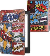 kwmobile hoes geschikt voor Kobo Aura Edition 2 - Magnetische sluiting - E reader cover in meerkleurig - Stripboek design