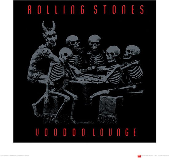 The Rolling Stones Voodoo Lounge Art Print 40x40cm | Poster