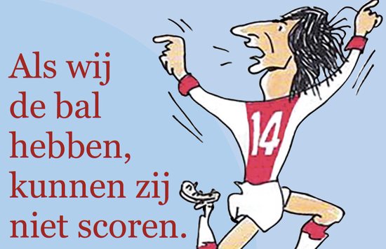 Dik Bruynesteyn - Johan Cruijff - Als wij de bal hebben, kunnen zij niet scoren - Unieke handgemaakte uitgave met de beste uitspraken van Johan Cruijff in een luxe geschenkdoos.