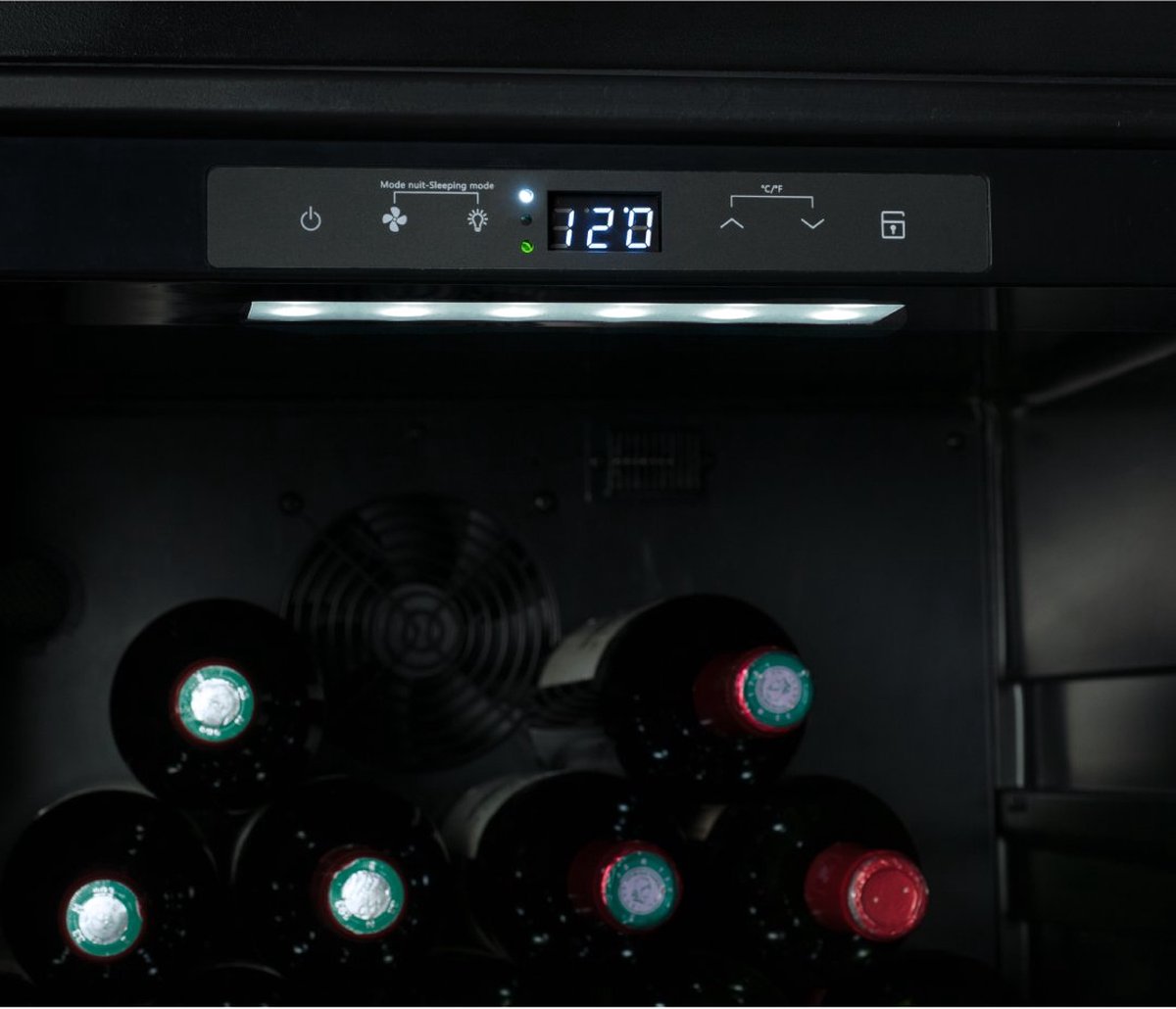 Climadiff CPW204B1 Wijnklimaatkast Vrijstaand 204 Flessen - afbeelding 3