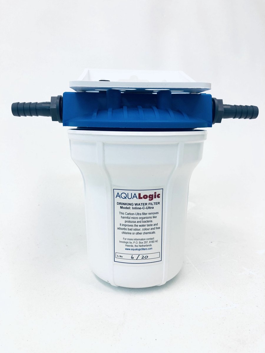 AQUA Logic - Inline - C-Ultra - 5 INCH - (inbouw-waterfilter) - Camper - Caravan - Boot
