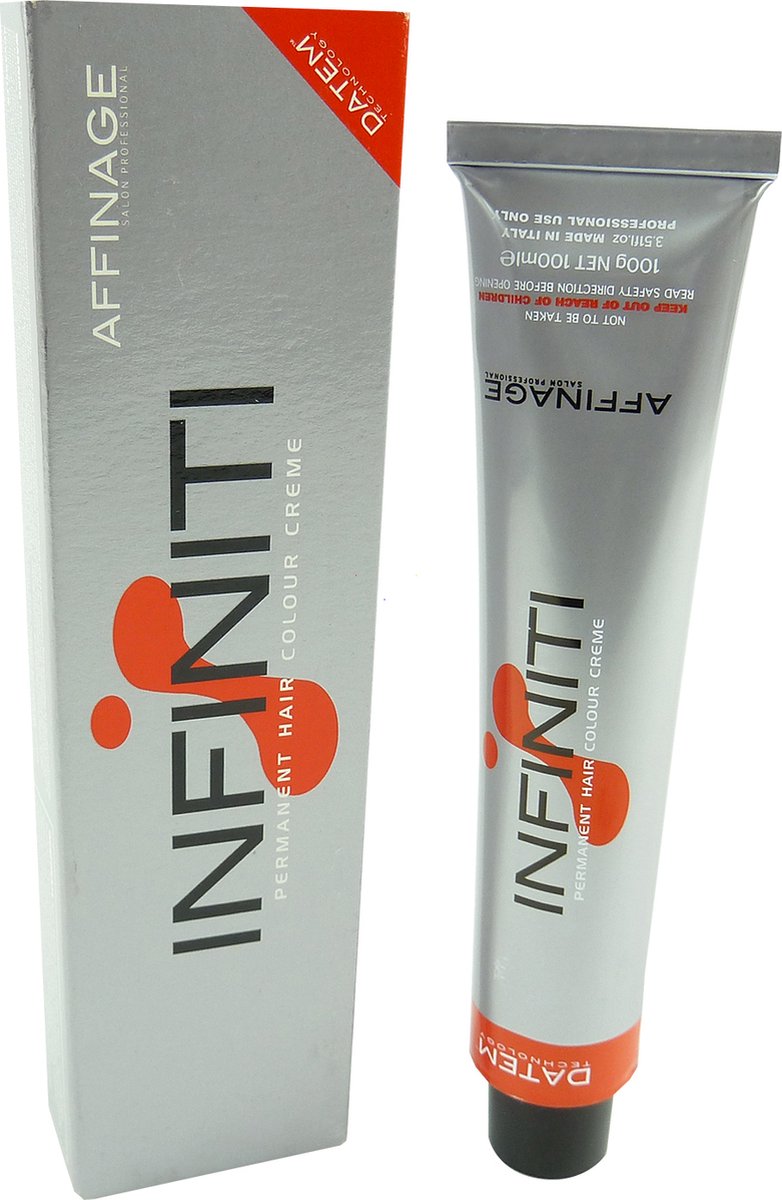 Affinage Infiniti Permanent Hair Colour Creme - Haarkleur kleurselectie - 100ml - 02.2 Deep Violet Brown