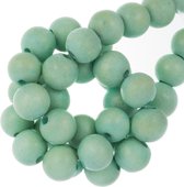 Houten Kralen Vintage Look (12 mm) Pale Turquoise (70 stuks)