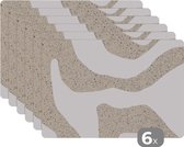 Placemat - Abstract - Glitter - Design - 45x30 cm - 6 stuks - Hittebestendig - Anti-Slip - Onderlegger - Afneembaar