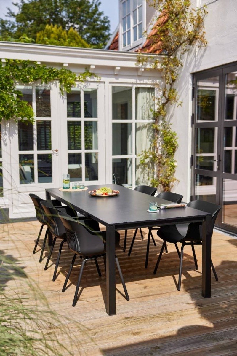 Hartman Jill Alu Rondo Garden Chair - Set of 2 - Black