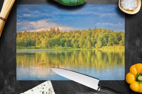 Planche à découper en Verres - 39x28 - Water - Nature - Forêt - Planches à découper en Glas