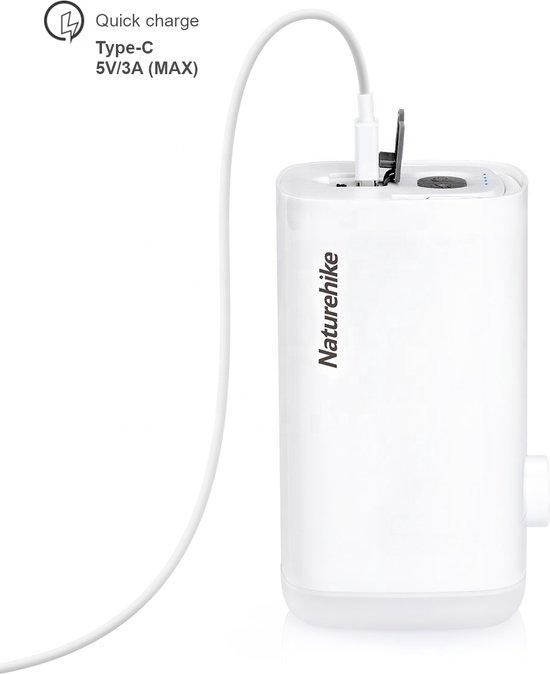 Naturehike® Automatische opblaaspomp - 9000mAh Powerbank - 3-in-1 Luchtbedpomp - Lichtgewicht & Compact - Luchtpomp - Camperen, Outdoor, Zwemmen van Naturehike — afbeelding 5