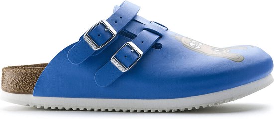 Birkenstock Kay SL Dames Werkklompen Blue Dog Narrow-fit | Blauw | Imitatieleer | Maat 42 | 582536