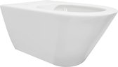 Saqu Opaque Hangtoilet - 35,5x53x35 cm - Voorgemonteerd - Glanzend Wit - WC Pot - Toiletpot - Hangend Toilet