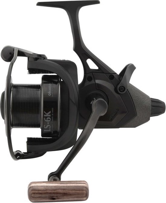 Okuma - LS-6K - Baitfeeder - Vrijloopmolen - Houten slingerknop van Okuma — afbeelding 2