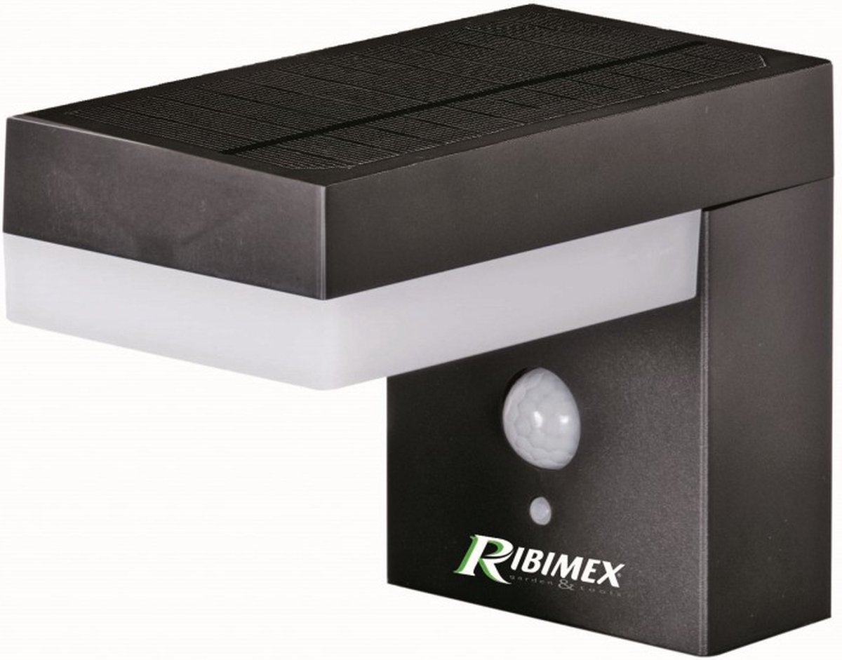 Ribimex - Wandverlichting - Met detector - Op zonne-energie