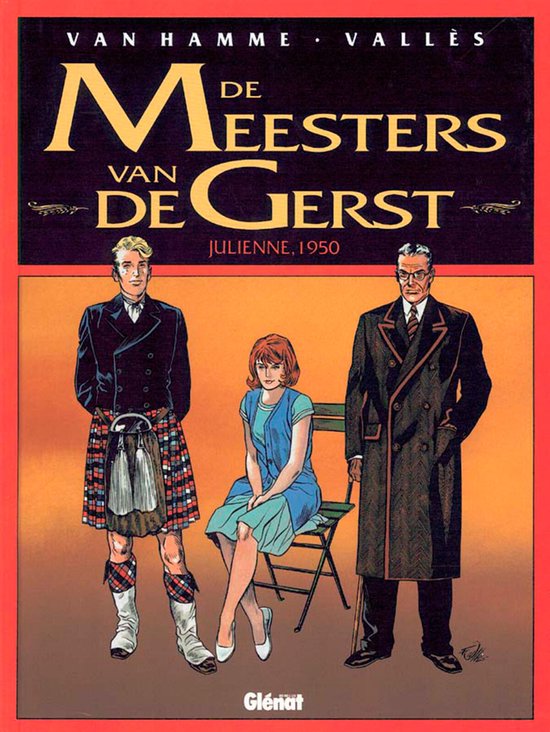 Cover van het boek 'De meesters van de gerst / 5 Julienne 1950' van Van Hamme en  Valles