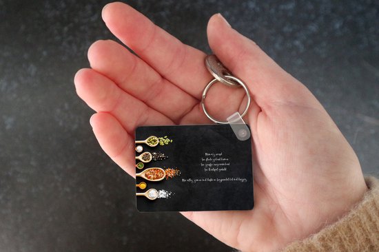Sleutelhanger - Quotes - Spreuken - Mama's recept - Mama - Keuken - Uitdeelcadeautjes - Plastic