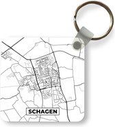 Sleutelhanger - Uitdeelcadeautjes - Plattegrond - Schagen - Kaart - Stadskaart - Plastic