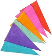 Ligne de drapeau en papier multicolore 10 mètres - Décorations de fête - Guirlandes