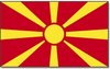 Vlag Macedonie 90 x 150 cm feestartikelen - Macedonie landen thema supporter/fan decoratie artikelen