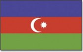 Vlag Azerbeidzjan 90 x 150 cm feestartikelen - Azerbeidzjan landen thema supporter/fan decoratie artikelen