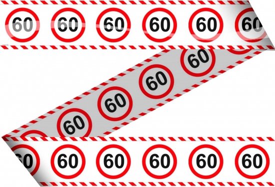 Panneau De Signalisation Décoratif "60 Ans" - 26 Cm, Rouge/Blanc, Pour Jardin Ou Fête - 2